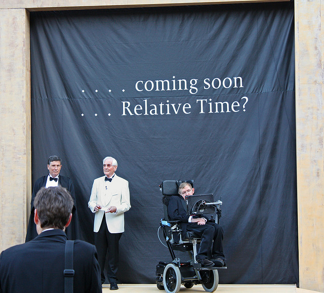 Image of Stephen Hawking by slideshow bob