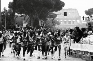 "Highly Motivated Runners in the Rome Marathon 2010" by Giulio Menna