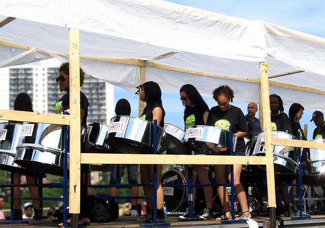 "Symphonix Steel Pan Drums at Caribana" by Loozrboy