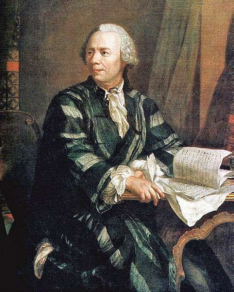 "Leonhard Euler painted by Jakob Emanuel Handmann" : Image via Wikimedia