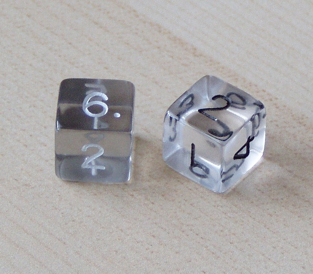 "Two Clear Dice" : Image by fyuryu