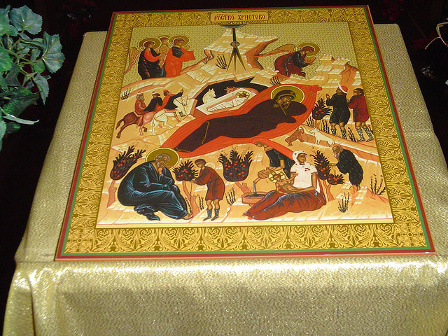 "Artwork of Orthodox Nativity Scene for Christmas" image by Desert Island Boy