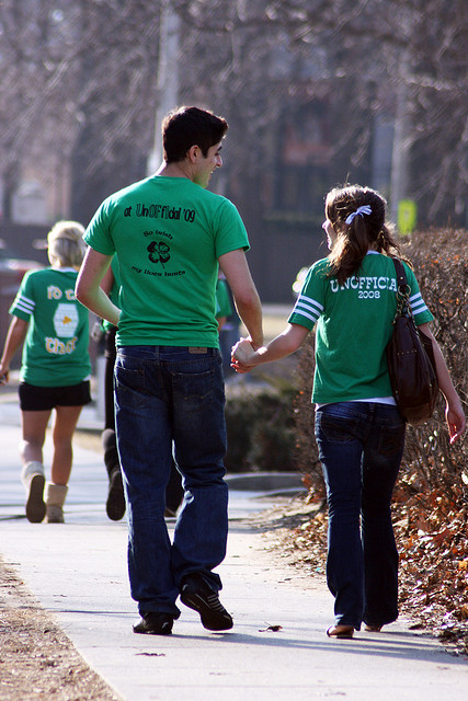 "Tall and Short on Unofficial St. Patrick's Day" : image by quinn.anya (Quinn Dombrowski)