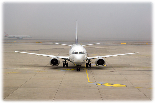 "Passenger Airplane in Vienna" image by viZZZual.com