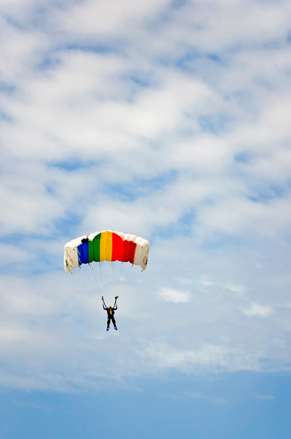 "Sky Diver Parachute Jumping" : Image by Horia Varlan