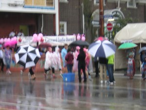 "Wet Women's Cancer Walk in Little India Toronto #2" image by Mike DeHaan