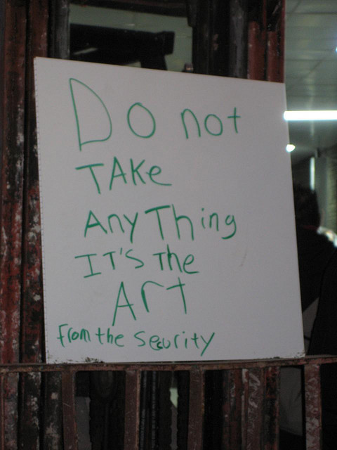 "Security Poster at Toronto Nuit Blanche 2008" image by Dan Dickinson (ltdan)