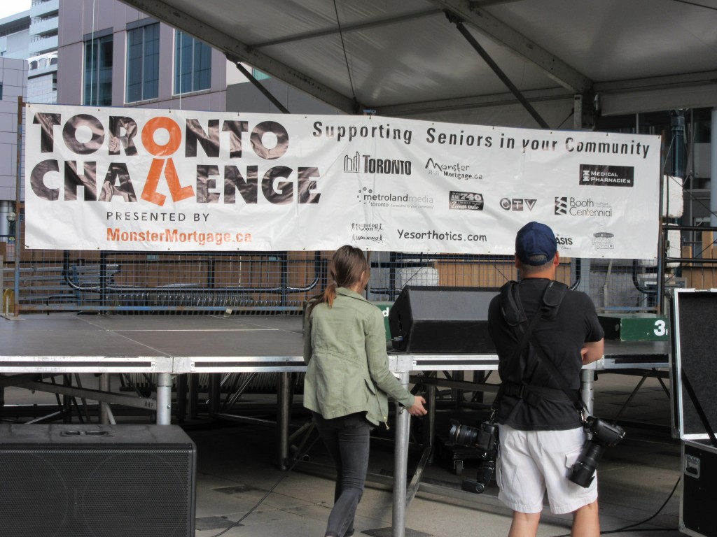 "Setting the stage for the 2015 Toronto Challenge 5Km Charity Run" image (c) by Mike DeHaan