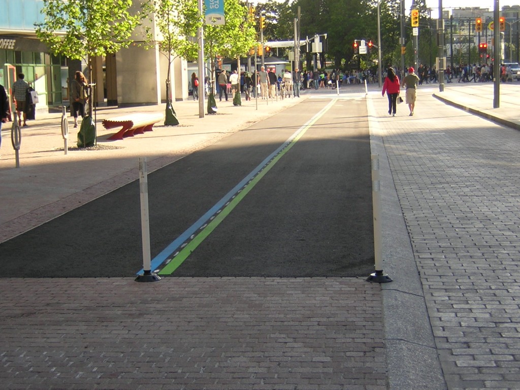 "An Orphan Section of the Martin Goodman bike path on Queens Quay" image (c) by Mike DeHaan