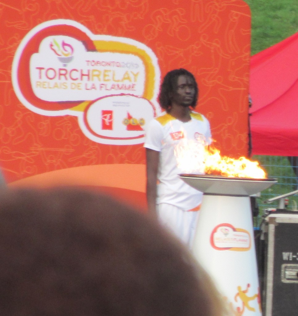 "PanAm Flame at Afrofest in Woodbine Park" image (c) by Linda DeHaan