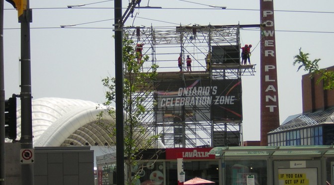 "The TO2015 Zip Line at the Harbourfront Power Plant in Toronto" image (c) by Mike DeHaan